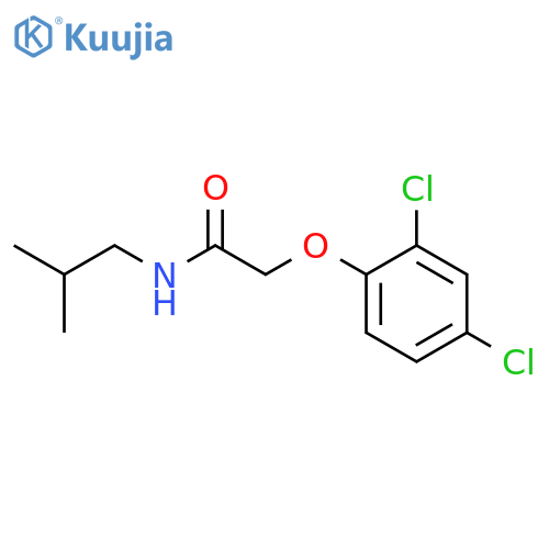2-(2,4-dichlorophenoxy)-N-(2-methylpropyl)acetamide structure