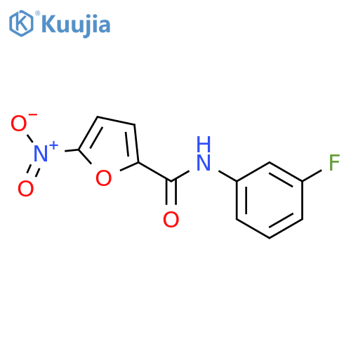 2-Furancarboxamide,N-(3-fluorophenyl)-5-nitro- structure