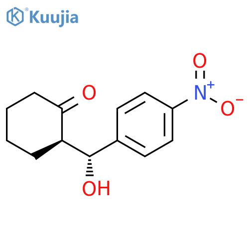 Cyclohexanone, 2-[(R)-hydroxy(4-nitrophenyl)methyl]-, (2R)- structure
