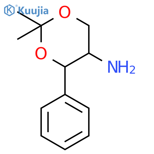 (4S,5S)-2,2-Dimethyl-4-phenyl-1,3-dioxan-5-amine structure