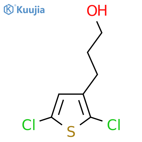 3-(2,5-Dichlorothiophen-3-yl)propan-1-ol structure