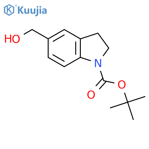 1-(Tert-Butoxycarbonyl)-5-hydroxymethylindoline structure