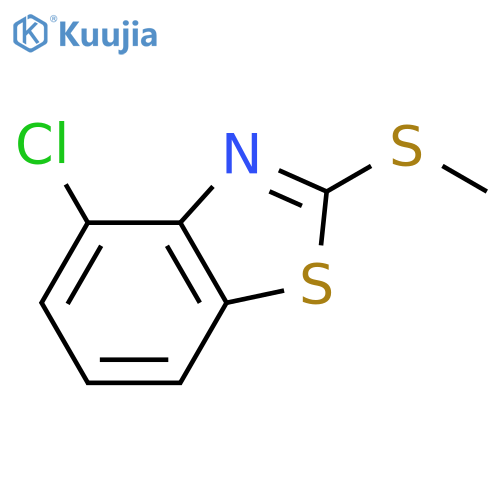 Benzothiazole,4-chloro-2-(methylthio)- structure