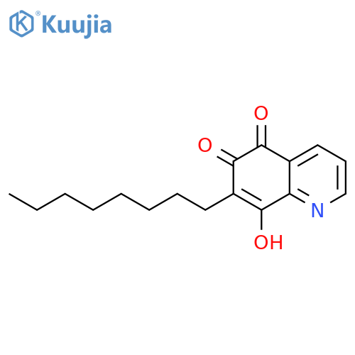 8-hydroxy-7-octylquinoline-5,6-dione structure