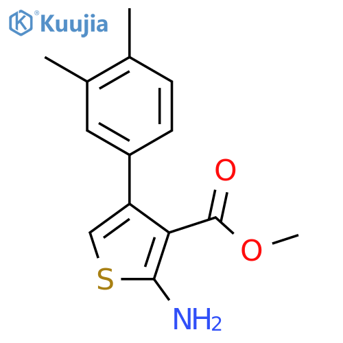 Methyl 2-amino-4-(3,4-dimethylphenyl)thiophene-3-carboxylate structure