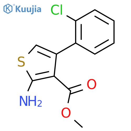 Methyl 2-amino-4-(2-chlorophenyl)thiophene-3-carboxylate structure