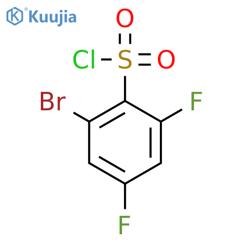 2-Bromo-4,6-difluorobenzene-1-sulfonyl chloride structure