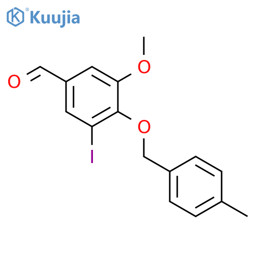 3-Iodo-5-methoxy-4-(4-methyl-benzyloxy)-benzaldehyde structure