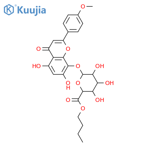 Isoscutellarein 4'-methyl ether 8-(6''-n-butylglucuronide) structure