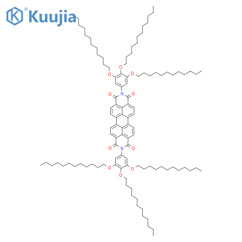 N,N'-bis(3,4,5-tridodecyloxyphenyl)-3,4,9,10-perylenedicarboxiMide structure