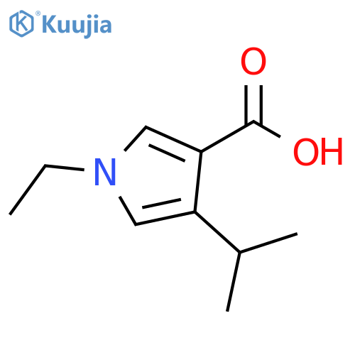 1H-Pyrrole-3-carboxylic acid, 1-ethyl-4-(1-methylethyl)- structure