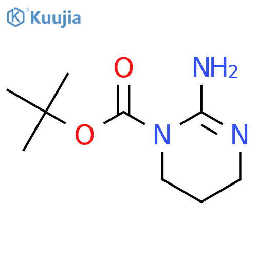 1(4H)-Pyrimidinecarboxylicacid, 2-amino-5,6-dihydro-, 1,1-dimethylethyl ester structure
