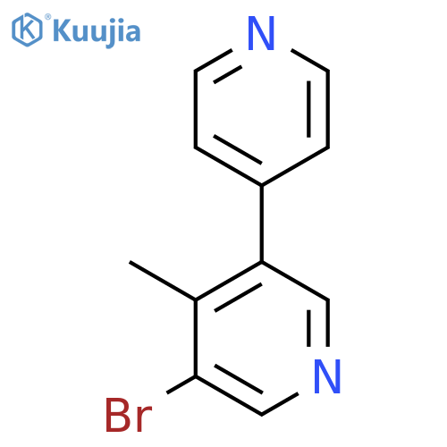 5-Bromo-4-methyl-3,4'-bipyridine structure