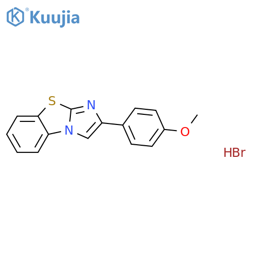 2-(4-methoxyphenyl)-3H-imidazo[2,1-b][1,3]benzothiazol-9-ium bromide structure