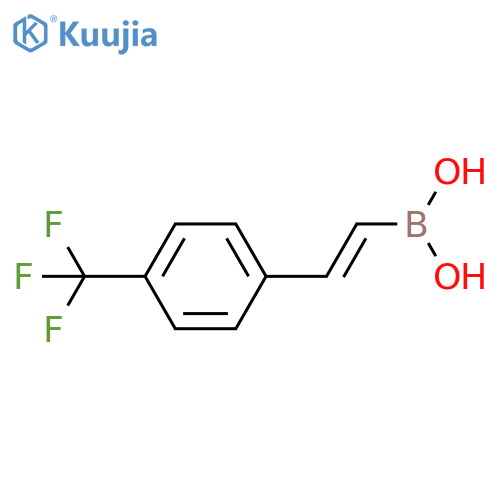 (E)-(4-(Trifluoromethyl)styryl)boronic acid structure