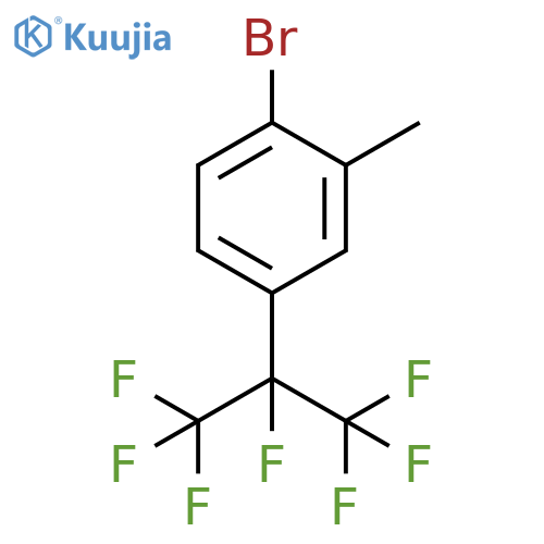 1-Bromo-2-methyl-4-(heptafluoropropan-2-yl)benzene structure