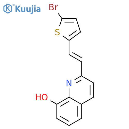 (E)-2-(2-(5-Bromothiophen-2-yl)vinyl)quinolin-8-ol structure