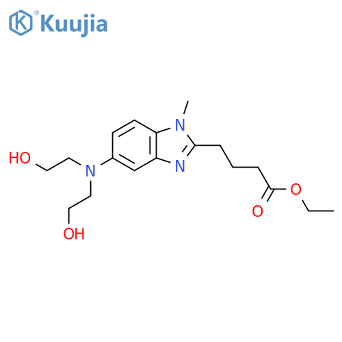 1-Methyl-5-bis(2’-hydroxyethyl)aminobenzimidazolyl-2butanoic Acid Ethyl Ester structure