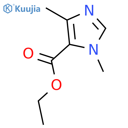 Ethyl 1,4-dimethyl-1H-imidazole-5-carboxylate structure