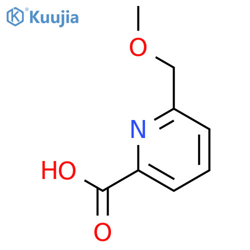 6-(methoxymethyl)pyridine-2-carboxylic acid structure