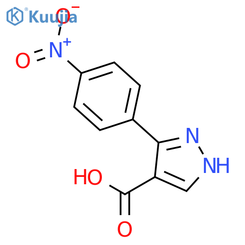 1H-Pyrazole-4-carboxylicacid, 3-(4-nitrophenyl)- structure