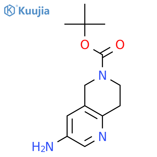 tert-butyl 3-amino-7,8-dihydro-5H-1,6-naphthyridine-6-carboxylate structure