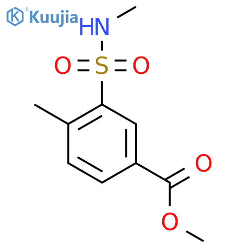 methyl 4-methyl-3-(methylsulfamoyl)benzoate structure