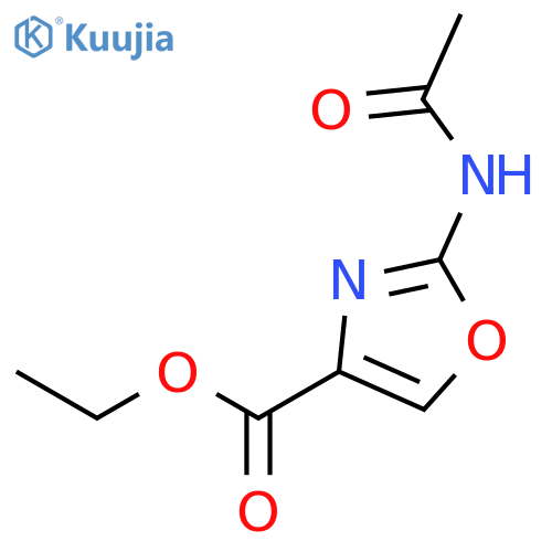 ethyl 2-(acetylamino)-1,3-oxazole-4-carboxylate structure