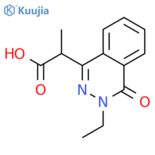 2-(3-Ethyl-4-oxo-3,4-dihydro-phthalazin-1-yl)-propionic acid structure