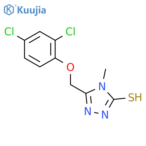 5-(2,4-Dichlorophenoxy)methyl-4-methyl-4H-1,2,4-triazole-3-thiol structure