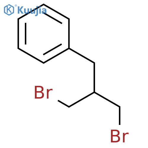 3-bromo-2-(bromomethyl)propylbenzene structure