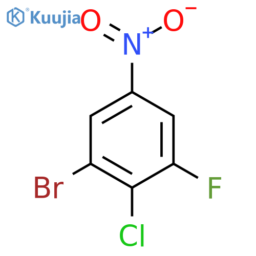 1-Bromo-2-chloro-3-fluoro-5-nitrobenzene structure