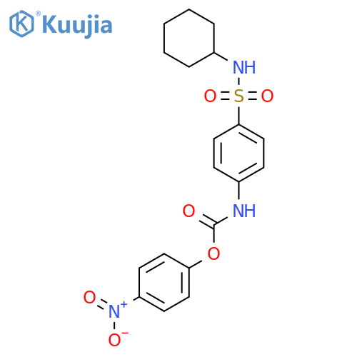 (4-nitrophenyl) N-[4-(cyclohexylsulfamoyl)phenyl]carbamate structure