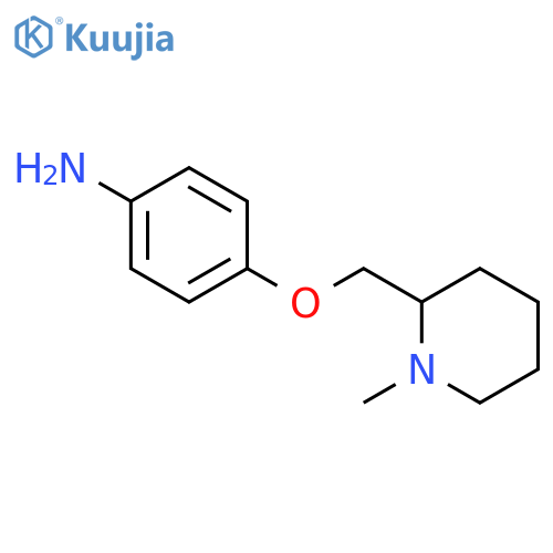 4-(1-methylpiperidin-2-yl)methoxyaniline structure