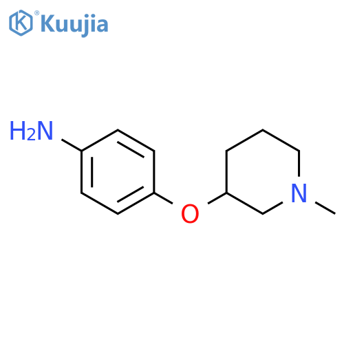 Benzenamine, 4-[(1-methyl-3-piperidinyl)oxy]- structure