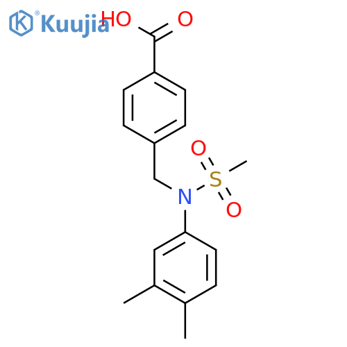 4-{(3,4-Dimethylphenyl)(methylsulfonyl)aminomethyl}benzoic acid structure