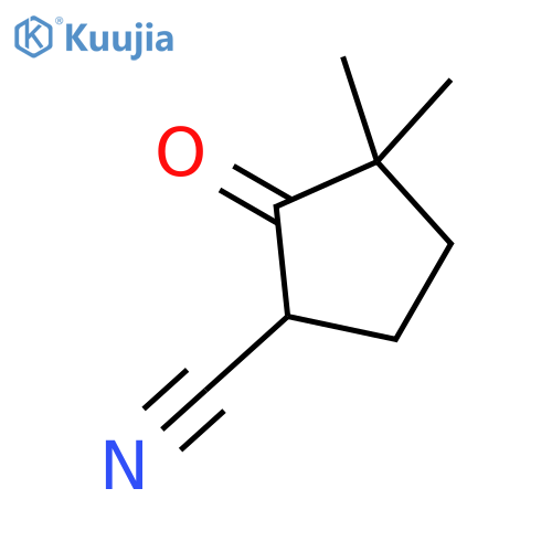 3,3-Dimethyl-2-oxo-cyclopentanecarbonitrile structure