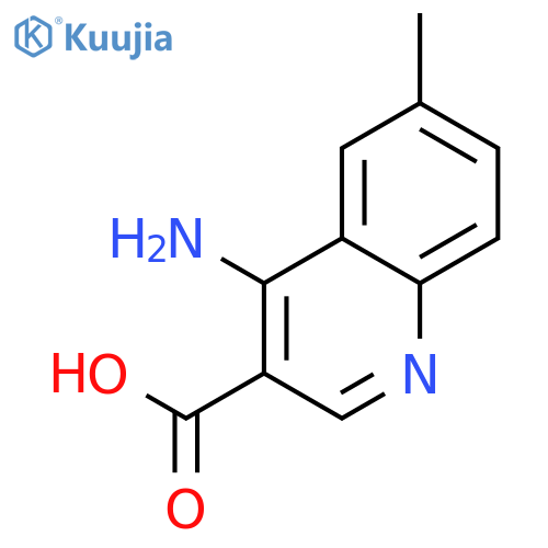 4-amino-6-methyl-3-quinolinecarboxylic Acid structure