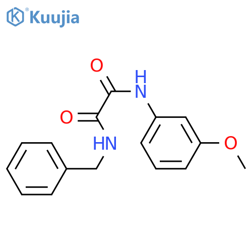 N'-benzyl-N-(3-methoxyphenyl)ethanediamide structure