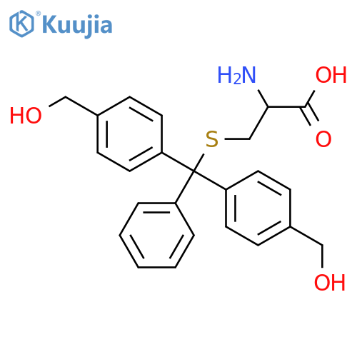L-Cysteine,S-[bis[4-(hydroxymethyl)phenyl]phenylmethyl]- structure