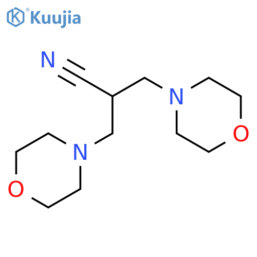 4-Morpholinepropanenitrile,a-(4-morpholinylmethyl)- structure