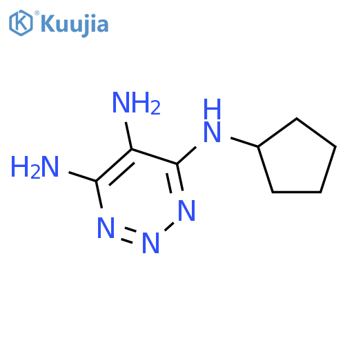 N~4~-cyclopentyl-1,2,3-triazine-4,5,6-triamine structure