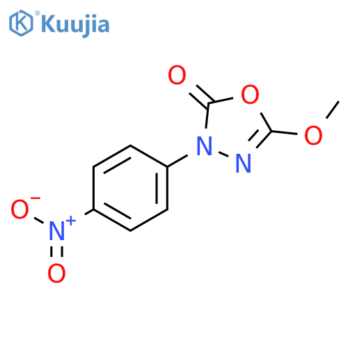5-Methoxy-3-(4-nitrophenyl)-1,3,4-oxadiazol-2(3H)-one structure