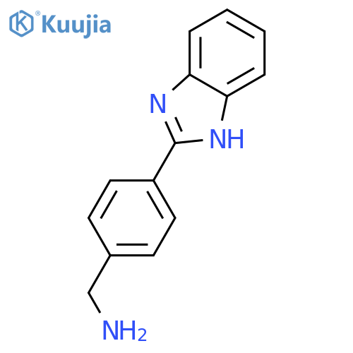[4-(1H-benzimidazol-2-yl)phenyl]methanamine structure