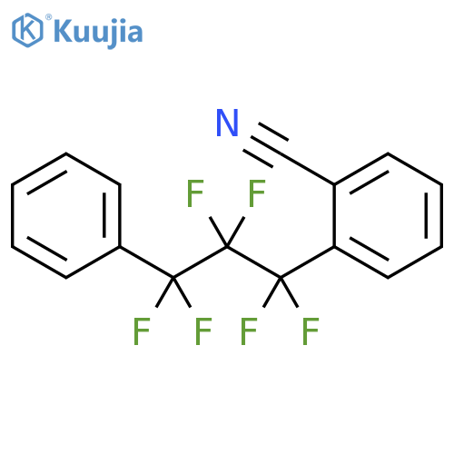Benzonitrile, 2-(1,1,2,2,3,3-hexafluoro-3-phenylpropyl)- structure