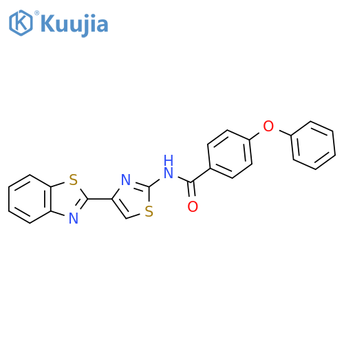 N-4-(1,3-benzothiazol-2-yl)-1,3-thiazol-2-yl-4-phenoxybenzamide structure