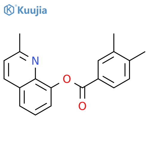 2-methylquinolin-8-yl 3,4-dimethylbenzoate structure