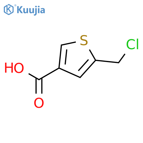 3-Thiophenecarboxylic acid, 5-(chloromethyl)- structure