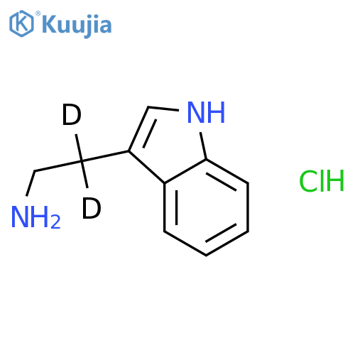 Tryptamine-β,β-d2 HCl structure