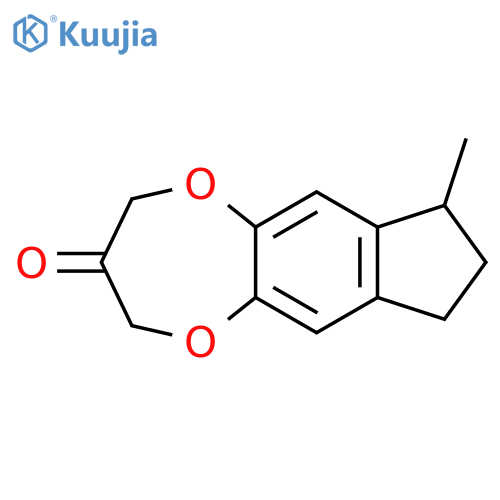 2H,7H-Indeno[5,6-b][1,4]dioxepin-3(4H)-one, 8,9-dihydro-7-methyl- structure